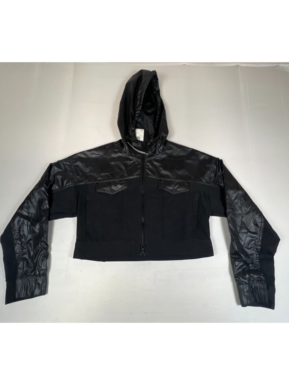 Nike Women's Medium Black City Ready Loose Fit Hooded Jacket Full Zip NWT